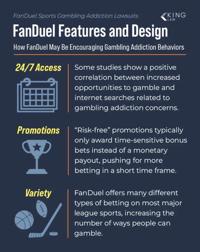 How FanDuel may be encouraging sports gambling addiction.