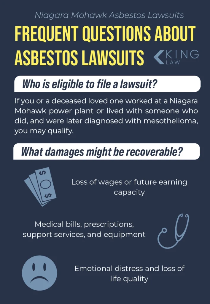 Eligibility and recoverable damages for a Niagara Mohawk asbestos lawsuit.